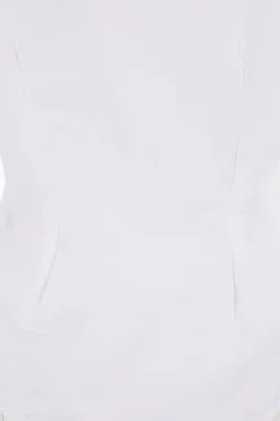 Vivienne Westwood Distorted Silhouette White Cotton Shirt With Asymmetrical Hem In White
