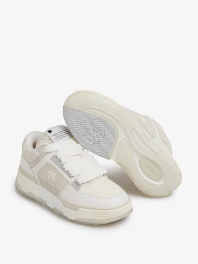 Amiri Leather And Fabric Ma-1 Sneakers In White