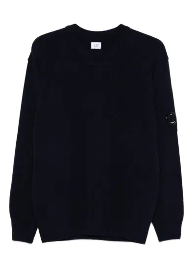 C.p. Company C.p.company Wool Crewneck Sweater In Blue
