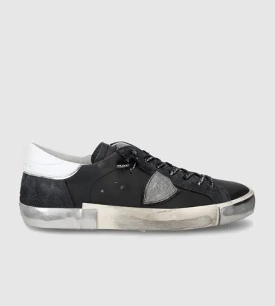 Philippe Model Round Head Tie Xiuan Leisure Sports Shoes In Black