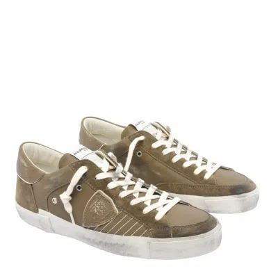 Philippe Model Paris X Leather And Suede Sneakers In Multi
