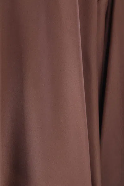 Dries Van Noten Long Sleeve Relaxed Fit Collared Shirt In Brown