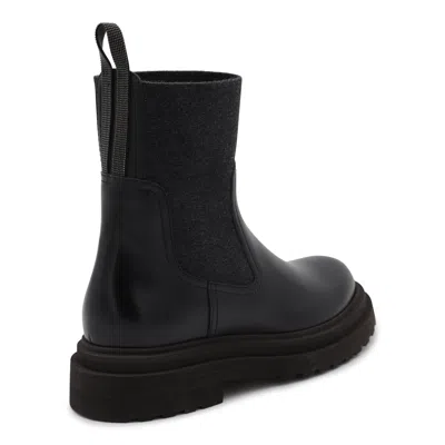 Brunello Cucinelli Boots Blacks And Greys