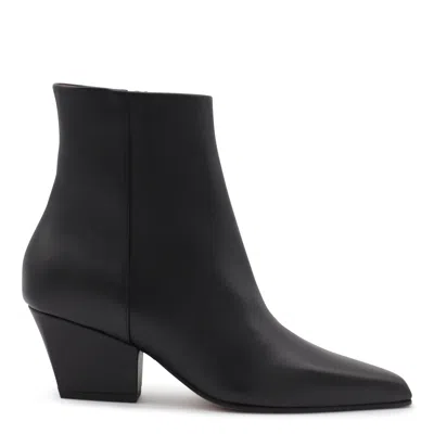 Paris Texas Block Heel Ankle Boots With Pointed Toe