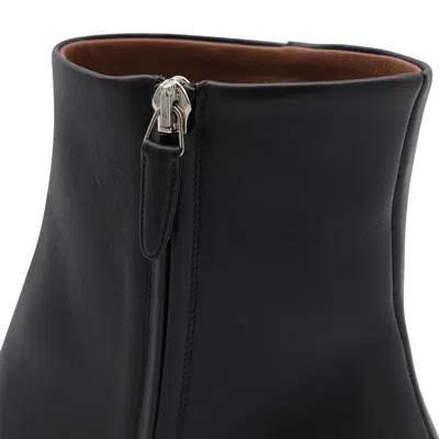 Paris Texas Block Heel Ankle Boots With Pointed Toe