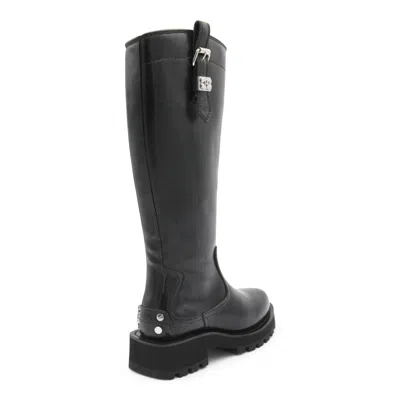 Ganni Boots Blacks And Greys