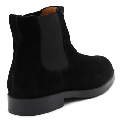 Tod's Elastic-panel Suede Chelsea Boots In Black