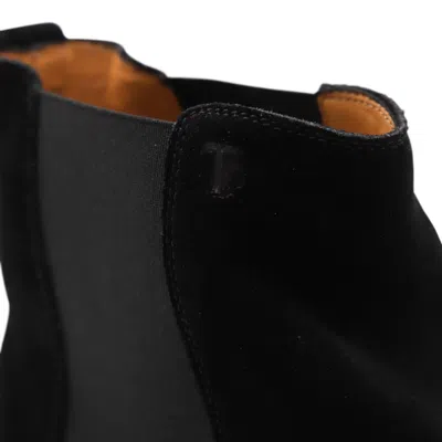 Tod's Elastic-panel Suede Chelsea Boots In Black
