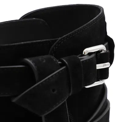 Moschino Rounded Toe Ankle Boots With Side Stitching In Multi