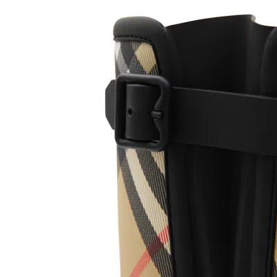 Burberry Rubber Rain Boots In Black