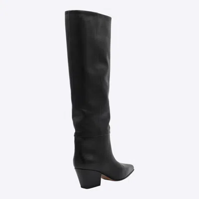 Paris Texas Jane Knee-high Leather Texan Heel Boots