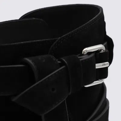 Moschino Rounded Toe Ankle Boots With Side Stitching In Multi
