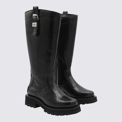 Ganni Boots Blacks And Greys