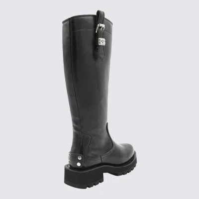 Ganni Boots Blacks And Greys