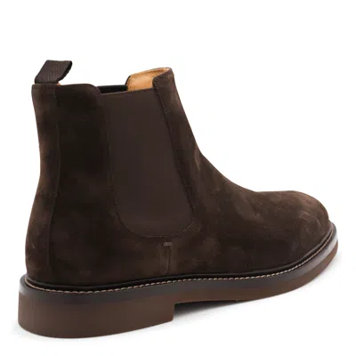 Brunello Cucinelli Round Toe Ankle Boots
