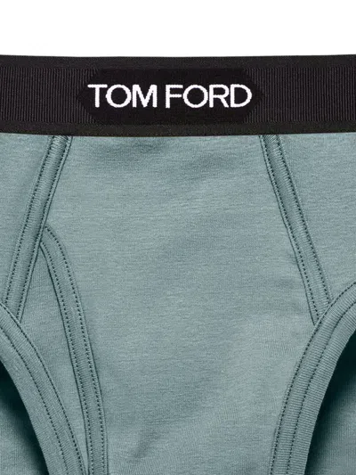 Tom Ford Brief Stretch Cotton Slip In Multi