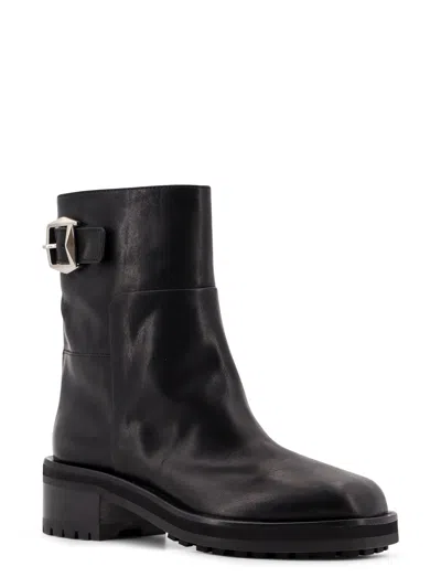 Jimmy Choo Brooklyn Ab 50 Leather Boots With Adjustable Strap
