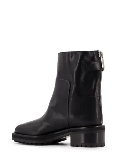 Jimmy Choo Brooklyn Ab 50 Leather Boots With Adjustable Strap