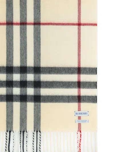 Burberry Men Cashmere Scarf With Giant Check Motif