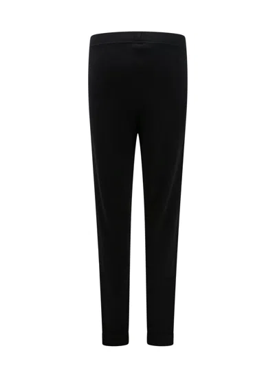 Saint Laurent Cashmere Slim Elastic-waistband Pants In Black