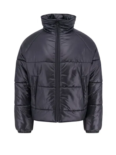 Saint Laurent Cassandre Padded And Quilted Nylon Jacket In Black