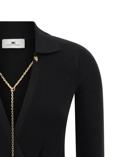 Elisabetta Franchi Chain-embellished Bodysuit In Multi