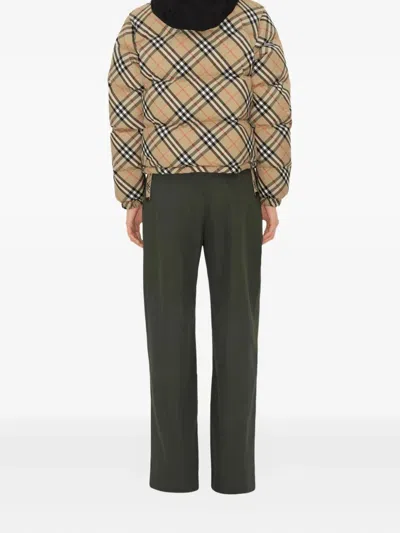Burberry Vintage Check-pattern Puffer Jacket In Multi