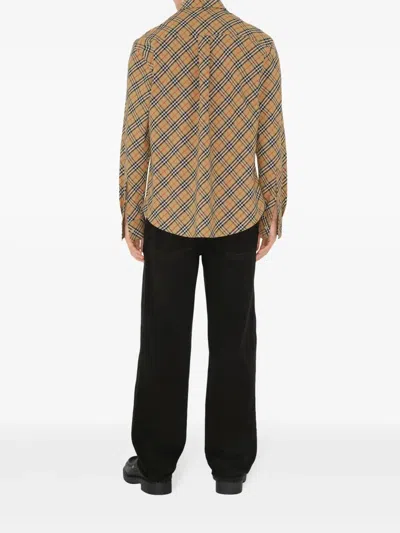 Burberry Vintage Check Long-sleeved Shirt In Multi