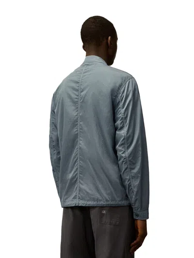 C.p. Company Giubbino Chrome-r In Nylon In Blue