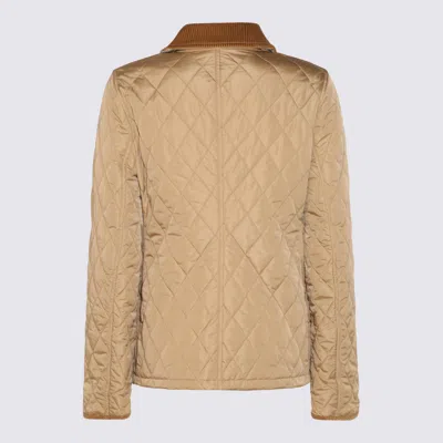 Burberry Padded Jackets With Corduroy Collar In Multi