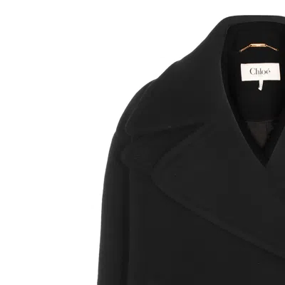 Chloé Women Double-breasted Jacket With Peaked Lapels In Multi