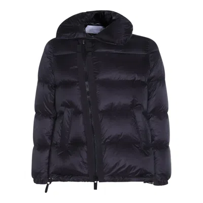 Sacai Black Nylon Down Jacket In Black