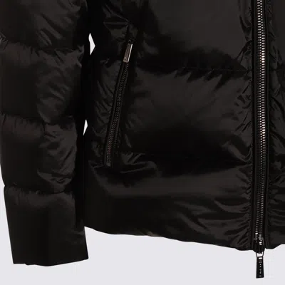 Moorer Hooded Quilted Down Jackets With Side Pockets In Brown