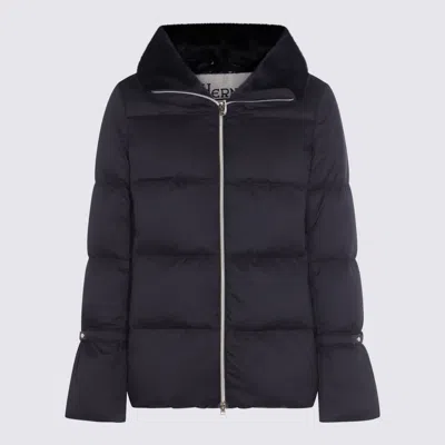 Herno Coats Blacks And Greys In Multi