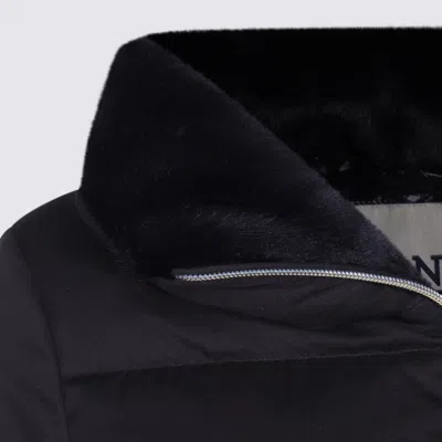 Herno Coats Blacks And Greys In Multi