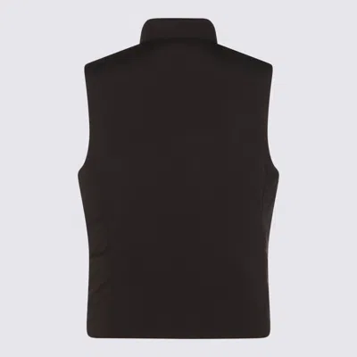 Moorer Padded Vests With High Collar And Side Pockets In Multi
