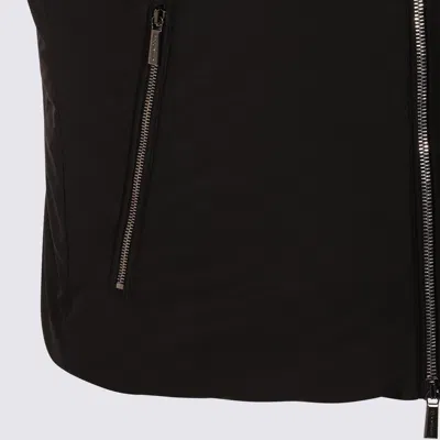 Moorer Padded Vests With High Collar And Side Pockets In Multi