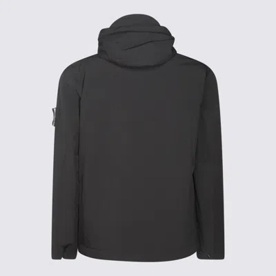 Stone Island Soft Shell Padded Jacket With Waterproof And Windproof Membrane In Blue