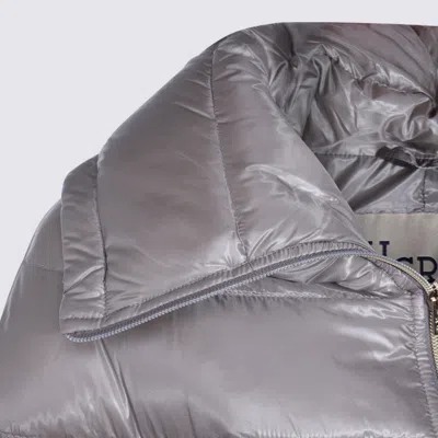 Herno Padded Jackets With High Collar And Side Pockets In Gray