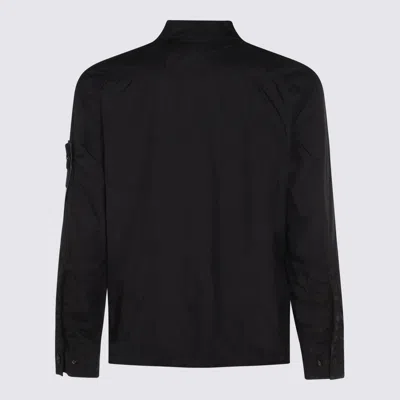 Stone Island Coats Blacks And Greys In Blue