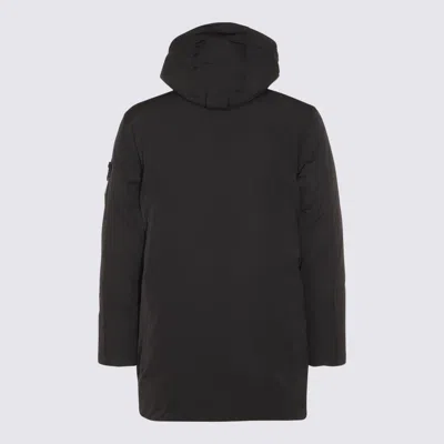 Stone Island Coats Blacks And Greys In Black