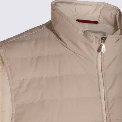 Brunello Cucinelli Quilted Zip-front Gilet In Multi
