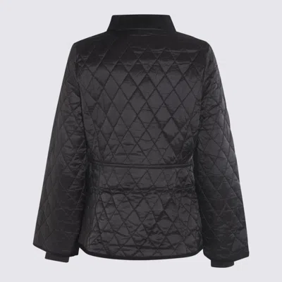 Barbour Diamond-quilted Zip-front Coat In Multi