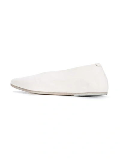 Shop Marsèll Pointed Toe Loafers In White