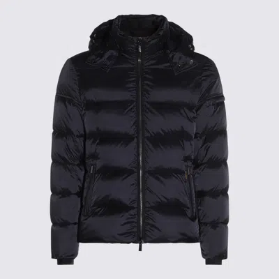 Moorer Coats Blue And Green In Black