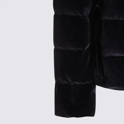 Herno Coats Blue And Green In Black