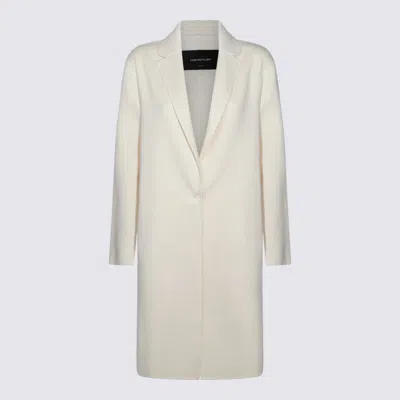 Fabiana Filippi Wool Coat Back Vent In White