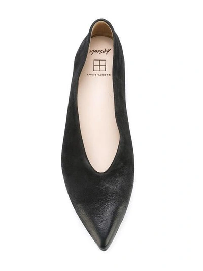 Shop Marsèll Pointed Toe Slippers In Black