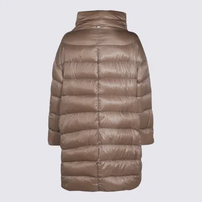 Herno Women Matilde Midi Down Jacket In Brown