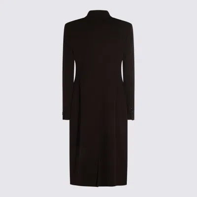 Tagliatore Double-breasted Cashmere Coat In Brown
